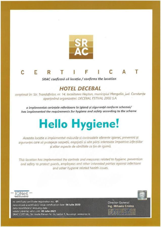 Hotel Decebal Neptun Luaran gambar